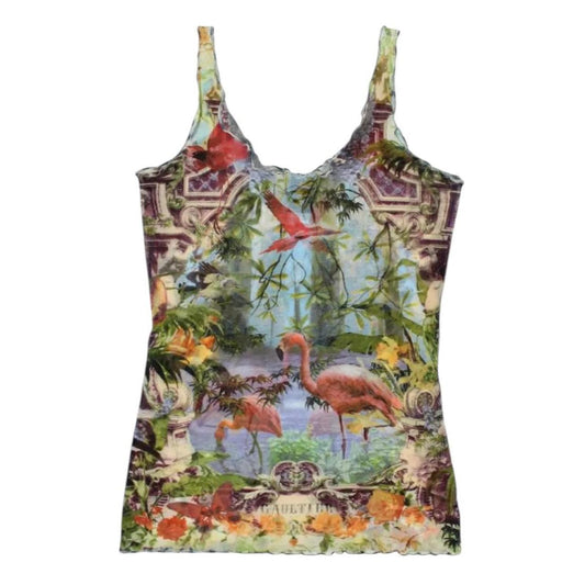 Vintage Jean-Paul Gaultier SS1999 Soleil Flamingo Tank Vest