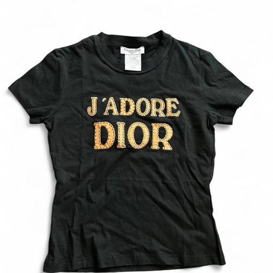 Vintage Christian Dior 'J'Adore Dior' Logo Tee